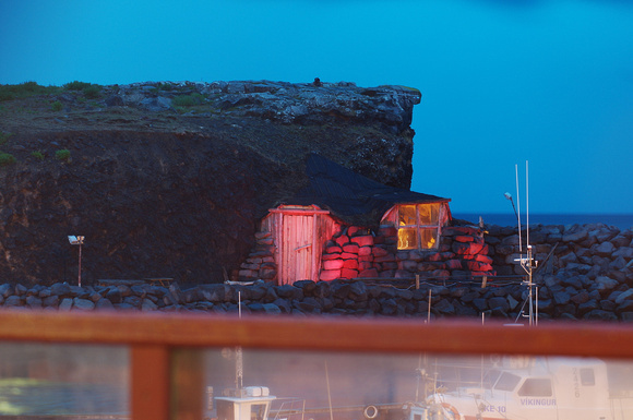 Njardvik havenzicht vanuit visrestaurant